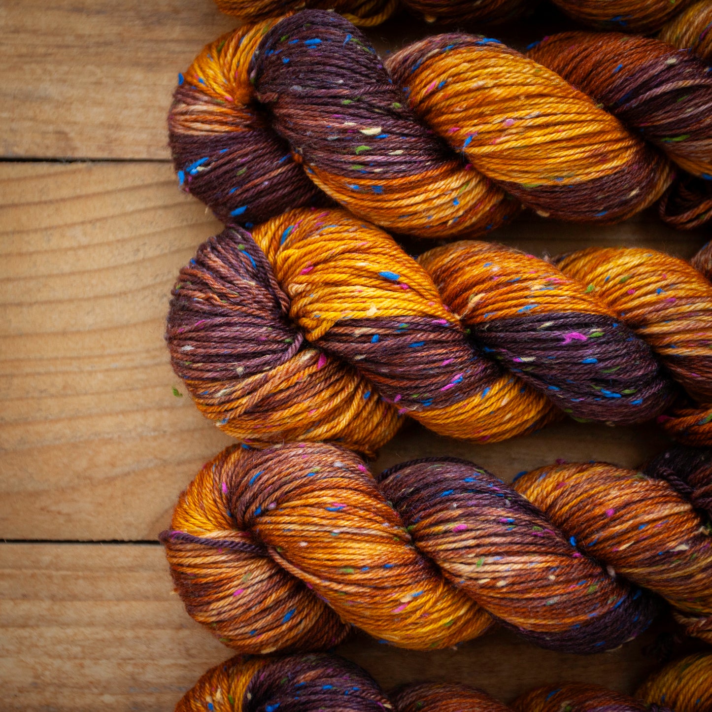 Superwash Merino multi-coloured tweed DK hand dyed yarn - Ready to Ship