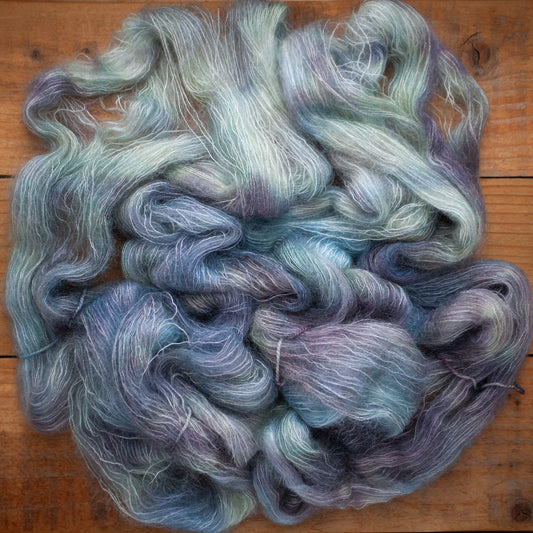 Kid Silk Mohair - lace weight - hand dyed yarn - Ready to Ship