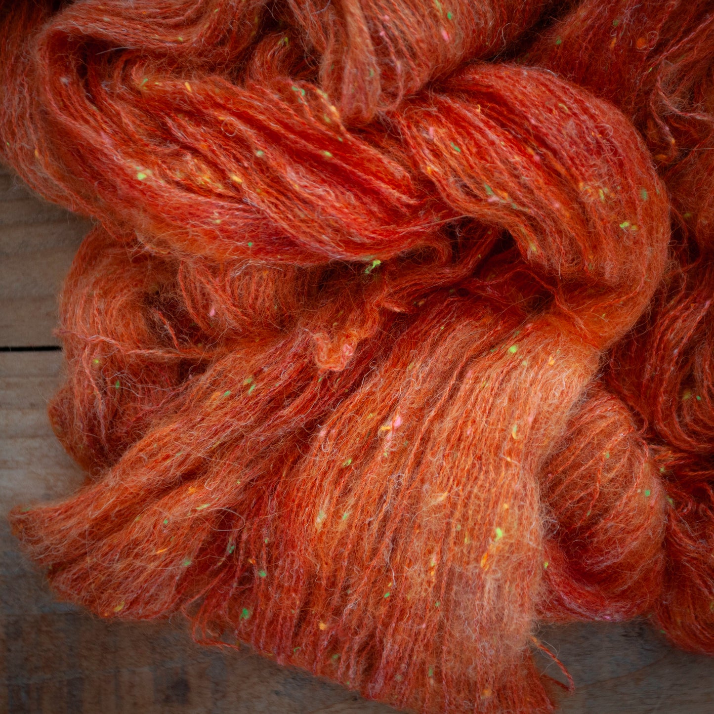 Superwash Merino/Alpaca Neon Tweed - fingering weight - hand dyed yarn - Ready to Ship