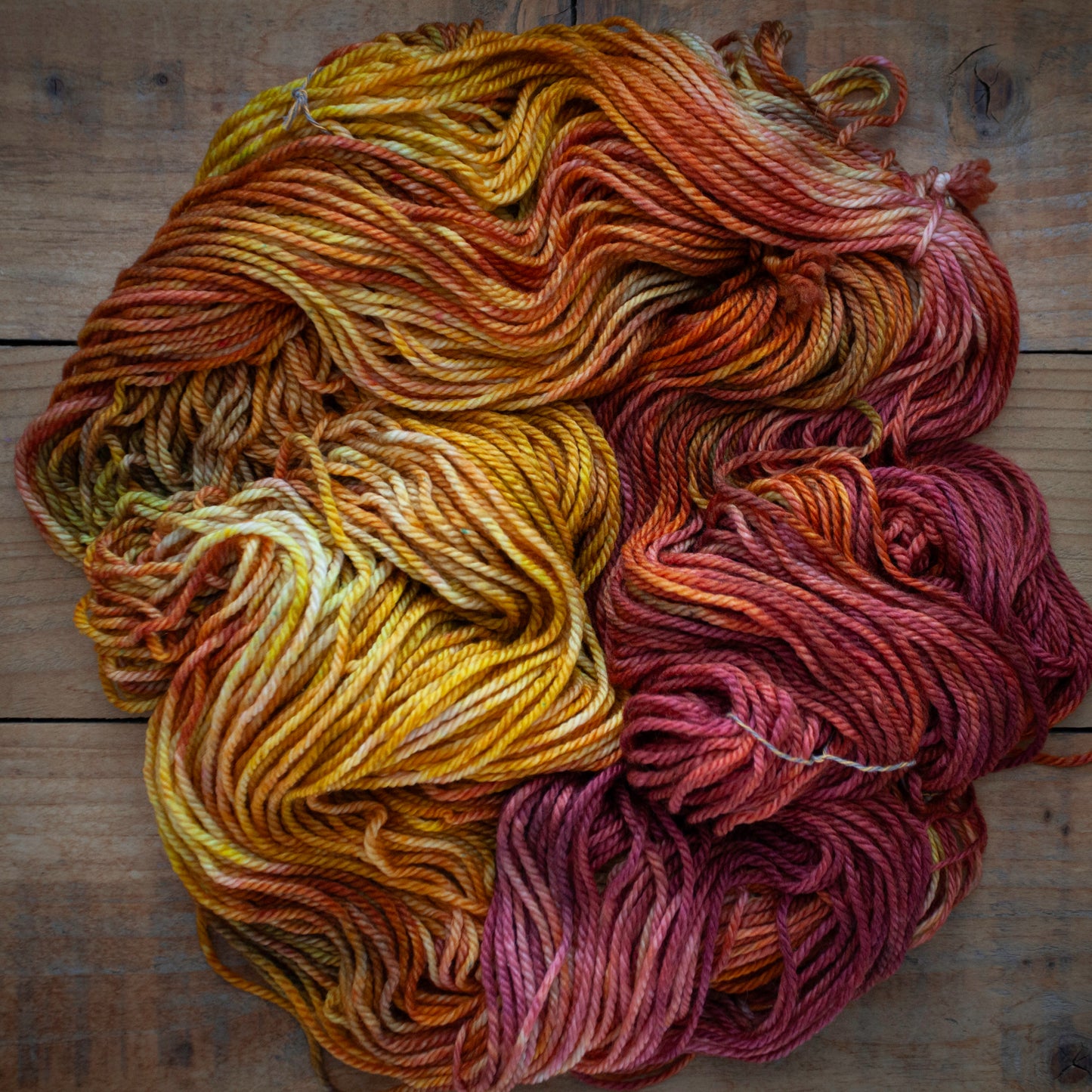 Superwash Merino/Cashmere/Nylon - Aran weight - hand dyed yarn - Ready to Ship
