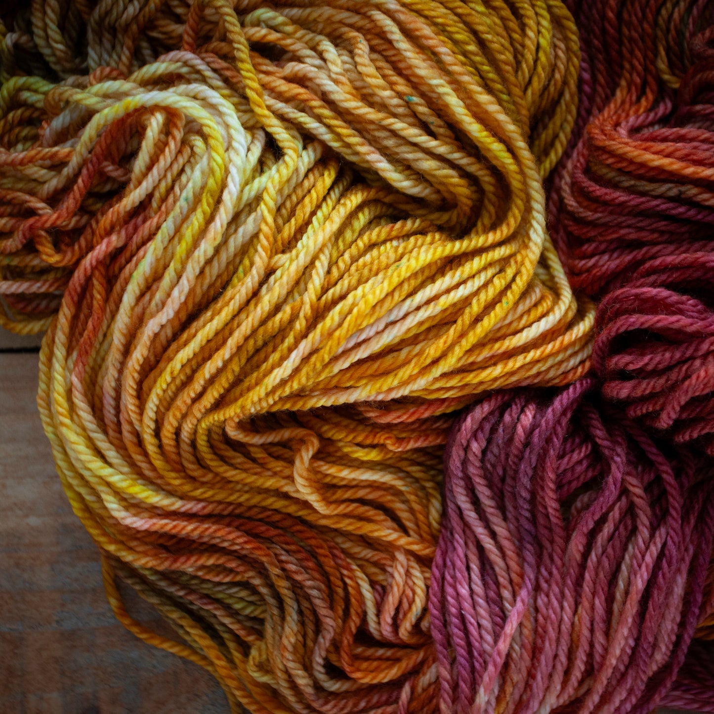 Superwash Merino/Cashmere/Nylon - Aran weight - hand dyed yarn - Ready to Ship