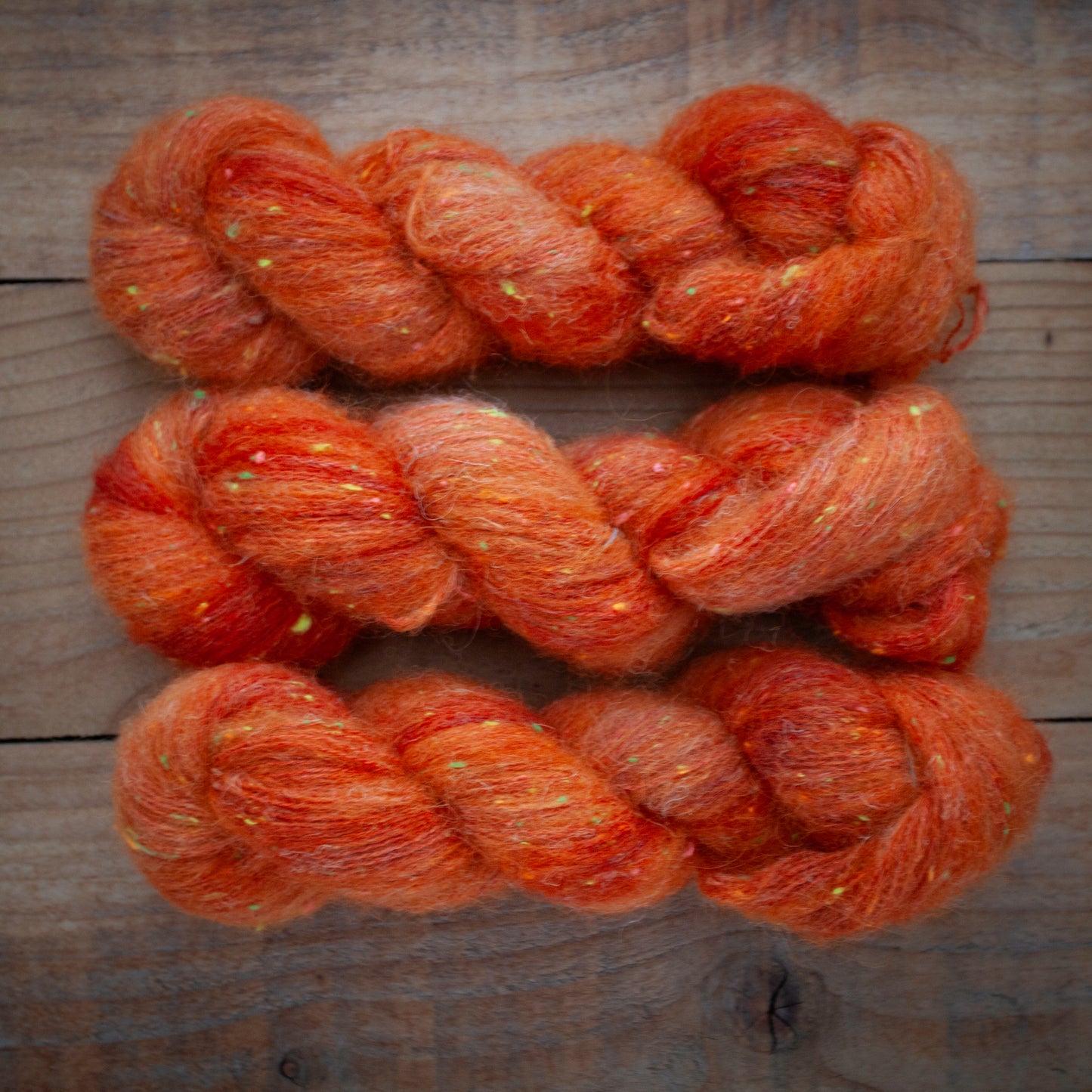 Superwash Merino/Alpaca Neon Tweed - fingering weight - hand dyed yarn - Ready to Ship