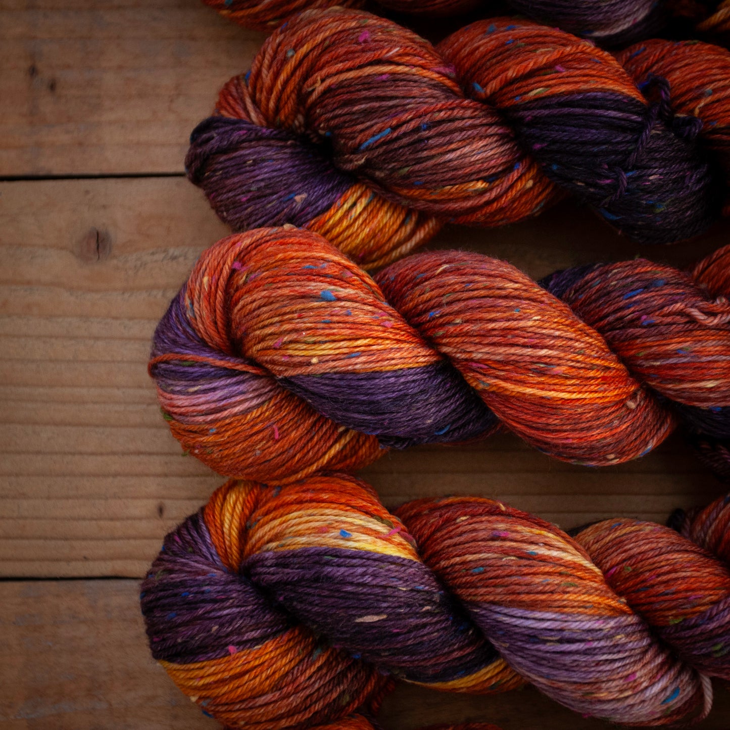 Superwash Merino multi-coloured tweed DK hand dyed yarn - Ready to Ship