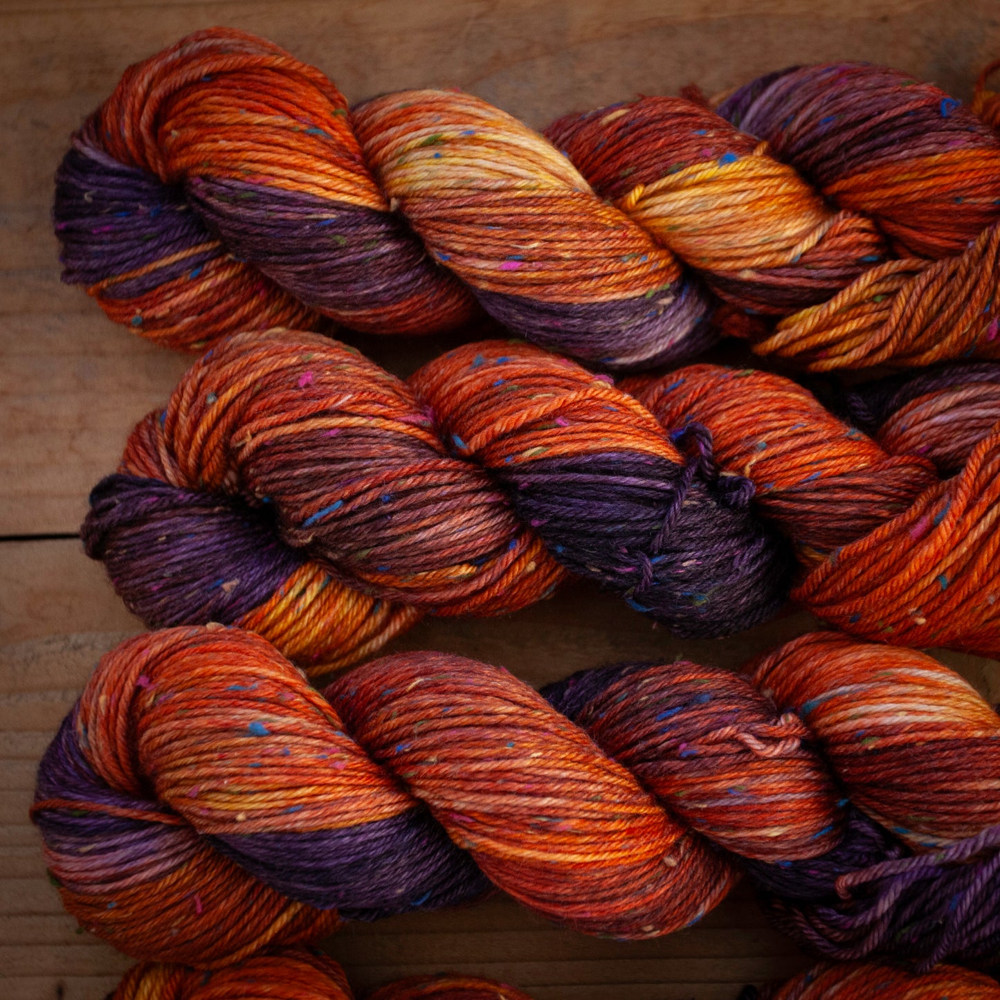 Superwash Merino multi-coloured tweed DK hand dyed yarn - Ready to Ship