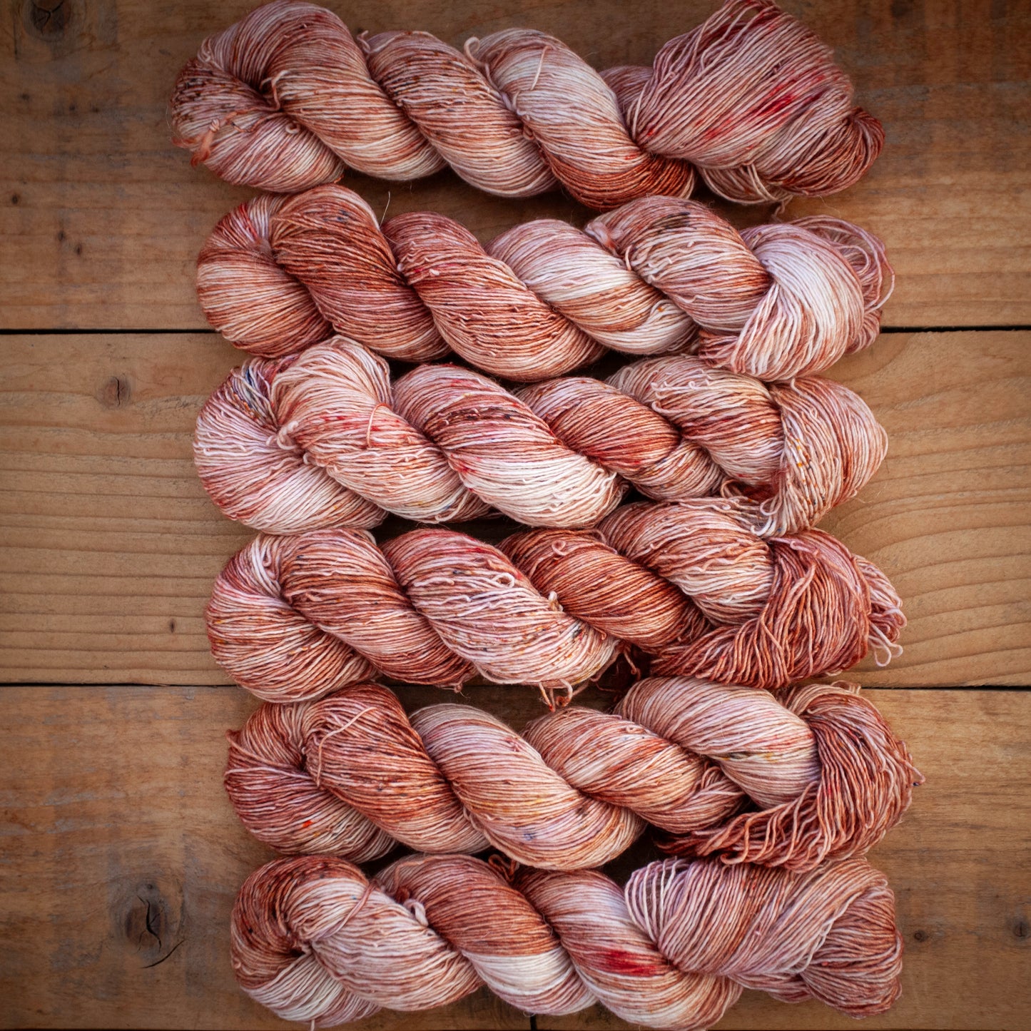 Superwash Merino / Linen single ply - hand dyed yarn - Ready to Ship