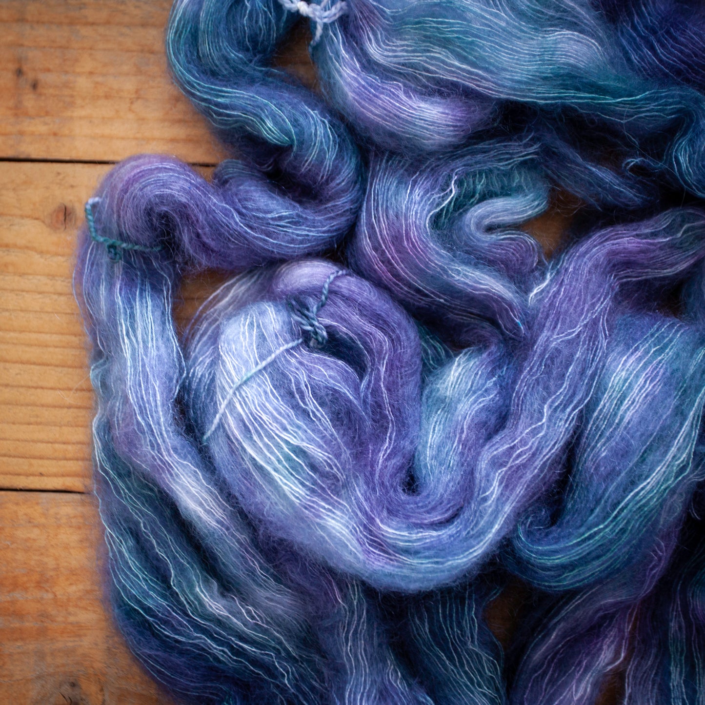 Kid Silk Mohair - lace weight - hand dyed yarn - Ready to Ship