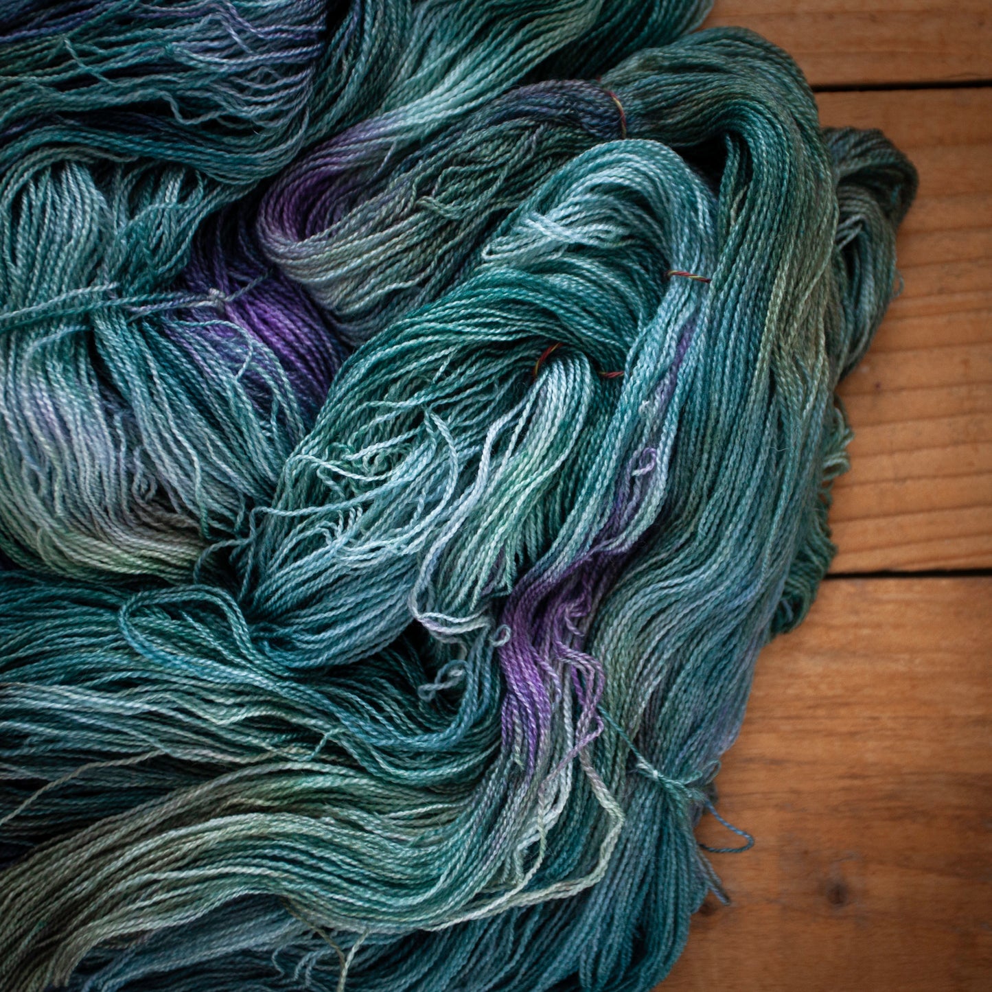 Superwash Bluefaced Leicester (BFL)/Silk - lace weight - hand dyed yarn - Ready to Ship