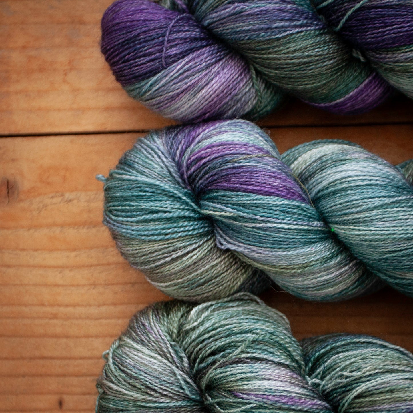 Superwash Bluefaced Leicester (BFL)/Silk - lace weight - hand dyed yarn - Ready to Ship