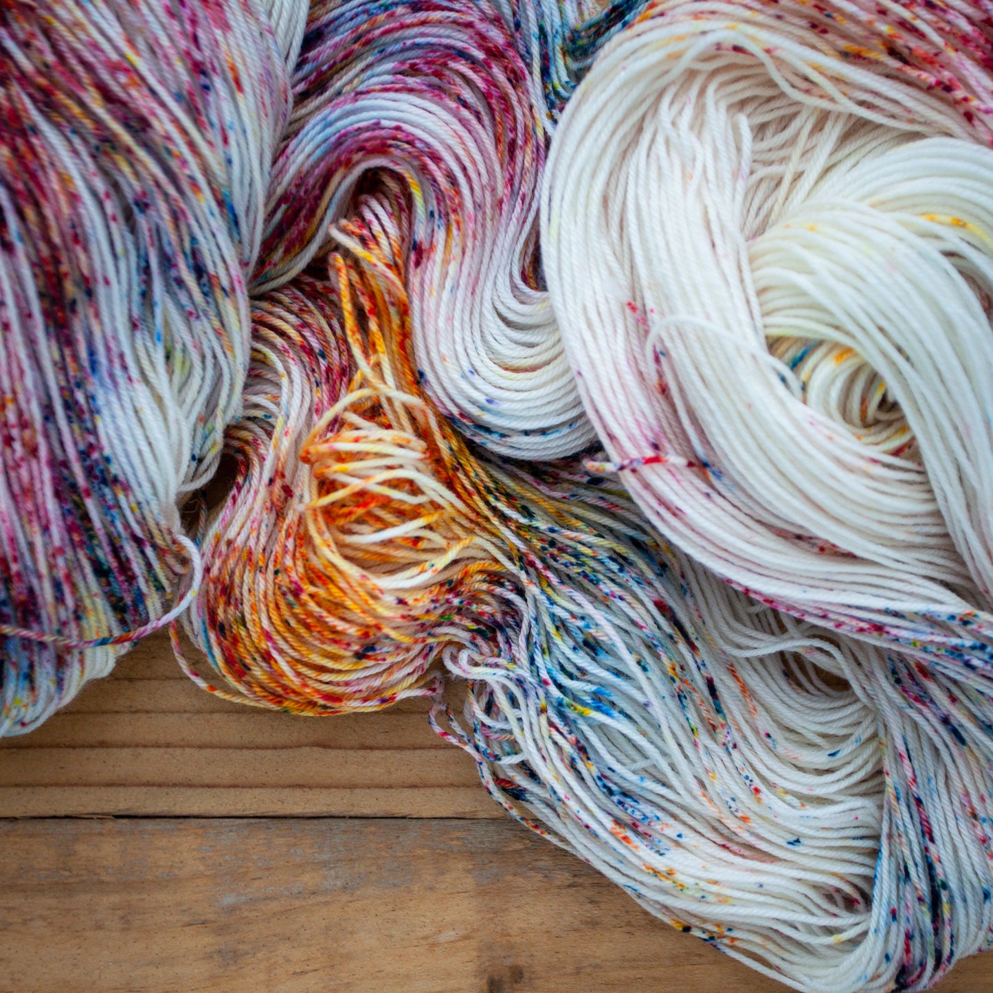 "Ice cream sprinkles" - ready to ship - Sock Superwash Merino/Nylon
