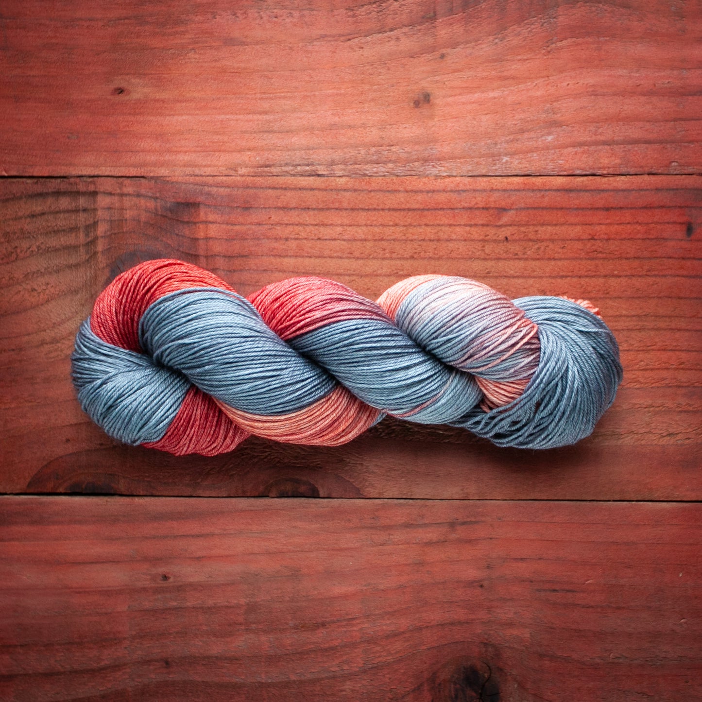 "Smokey Blush" - hand dyed yarn