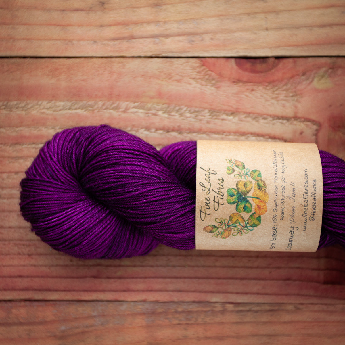 "Plum Jam" - hand dyed yarn