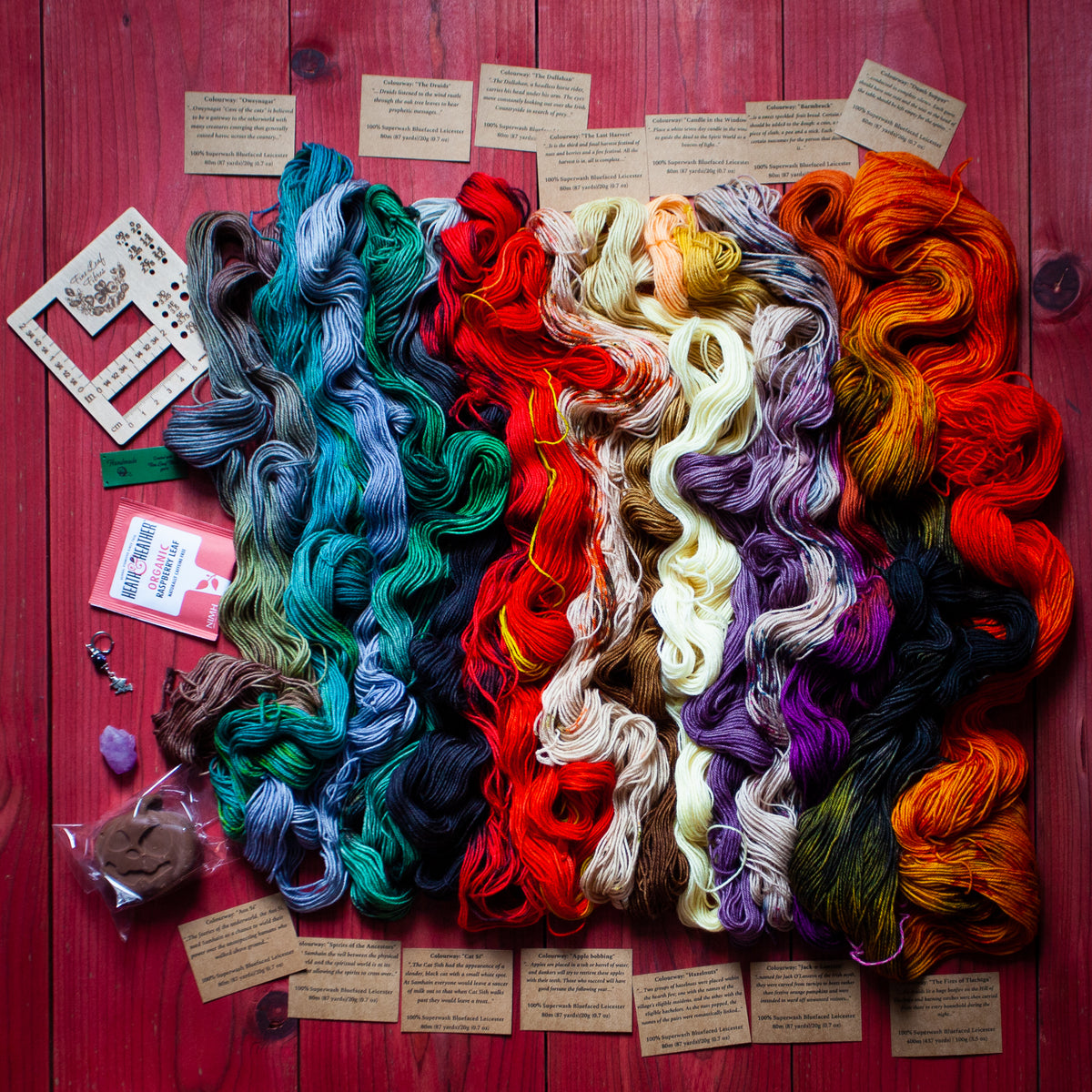 2021 Halloween yarn advent calendar "13 days of Samhain"