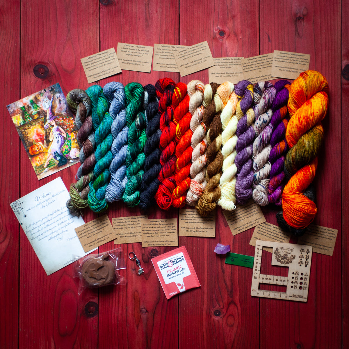 2021 Halloween yarn advent calendar "13 days of Samhain"